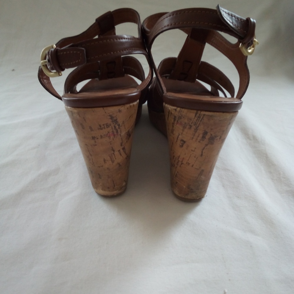 Franco Sarto Marybeth wedge sandals. Size 9 EUC - Picture 4 of 4